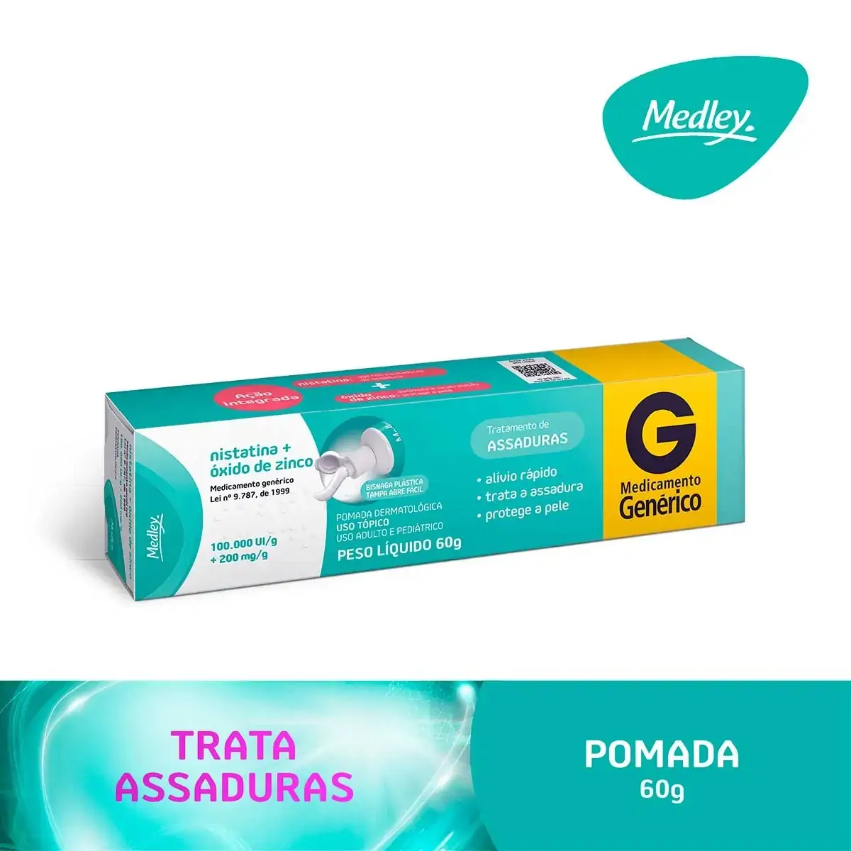 Nistatina Oxido Zinco Pom Medley
