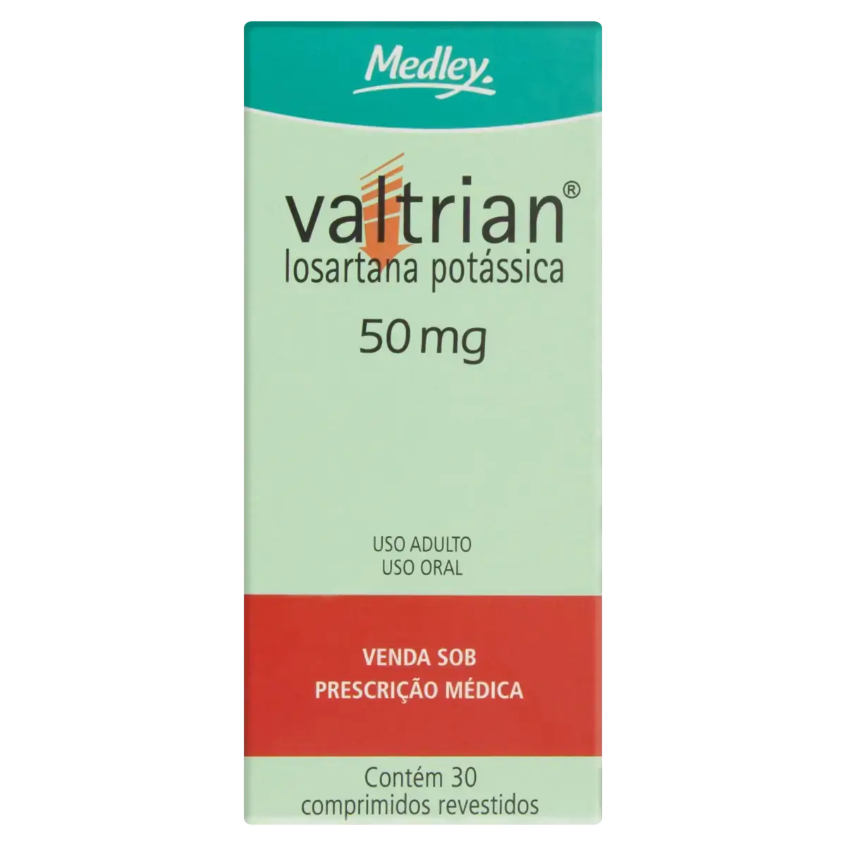 Valtrian 50mg Medley Caixa 30 Comprimidos Revestidos