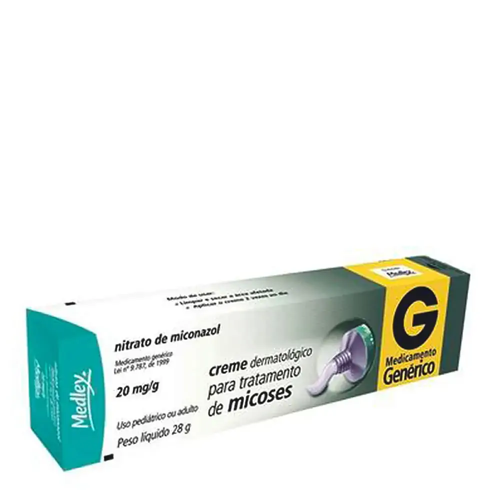 Nitrato De Miconazol 20 Mg/g Creme Dermatológico Medley Genérico