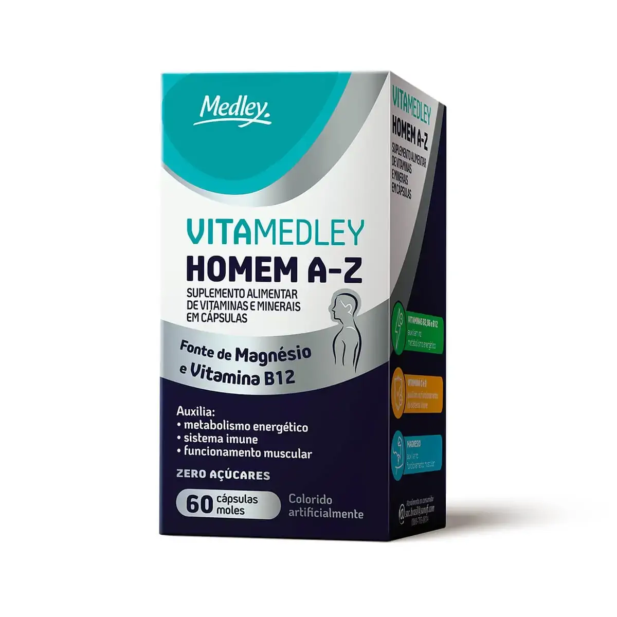 VitaMedley Homem A-Z 60 Cápsulas Moles