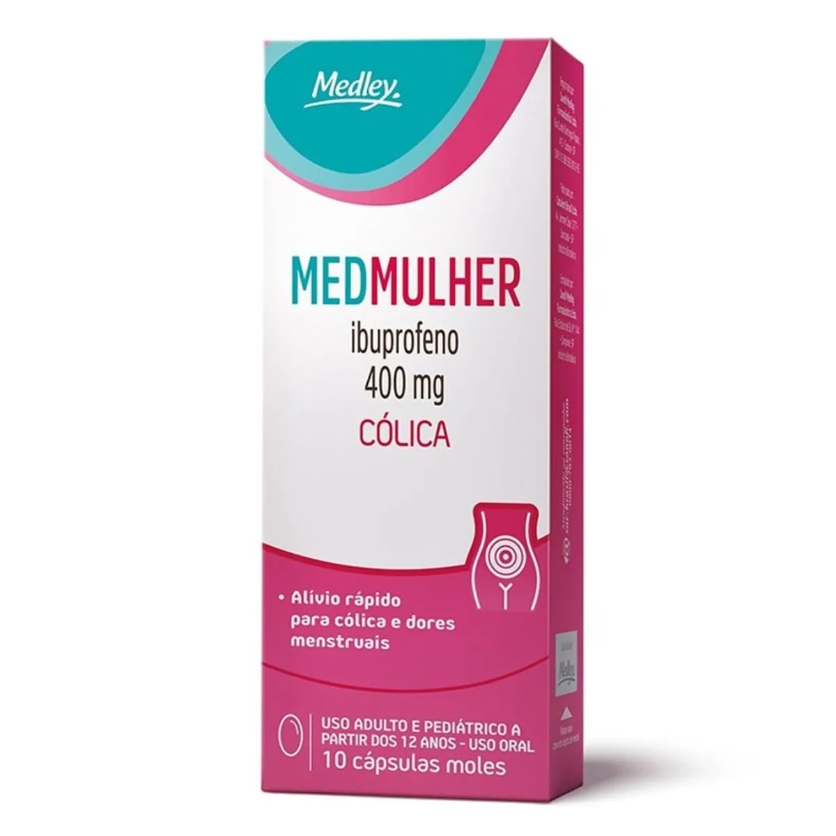 MedMulher Medley 400 mg com 10 Cápsulas Moles
