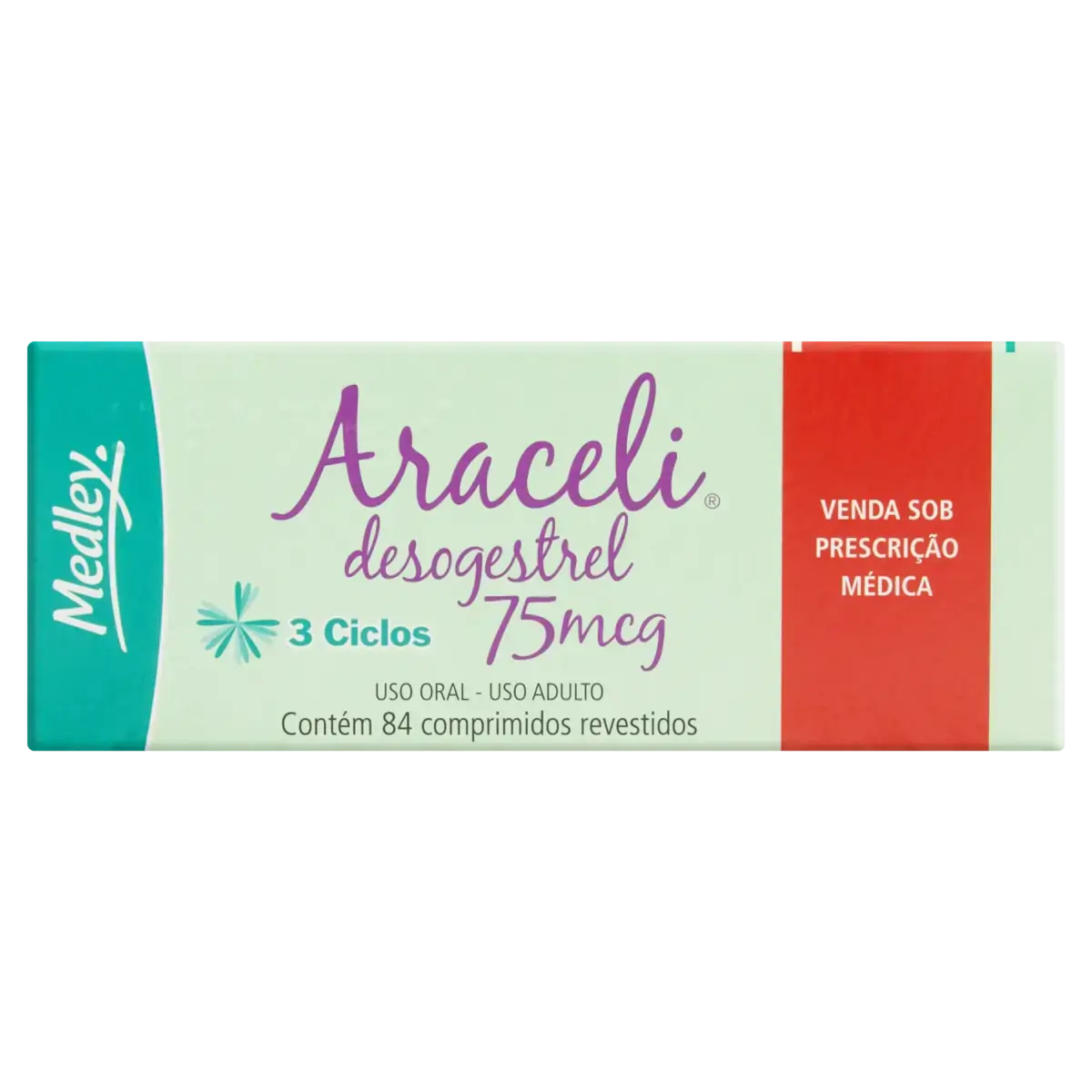 Araceli 75mcg Medley Caixa 84 Comprimidos Revestidos