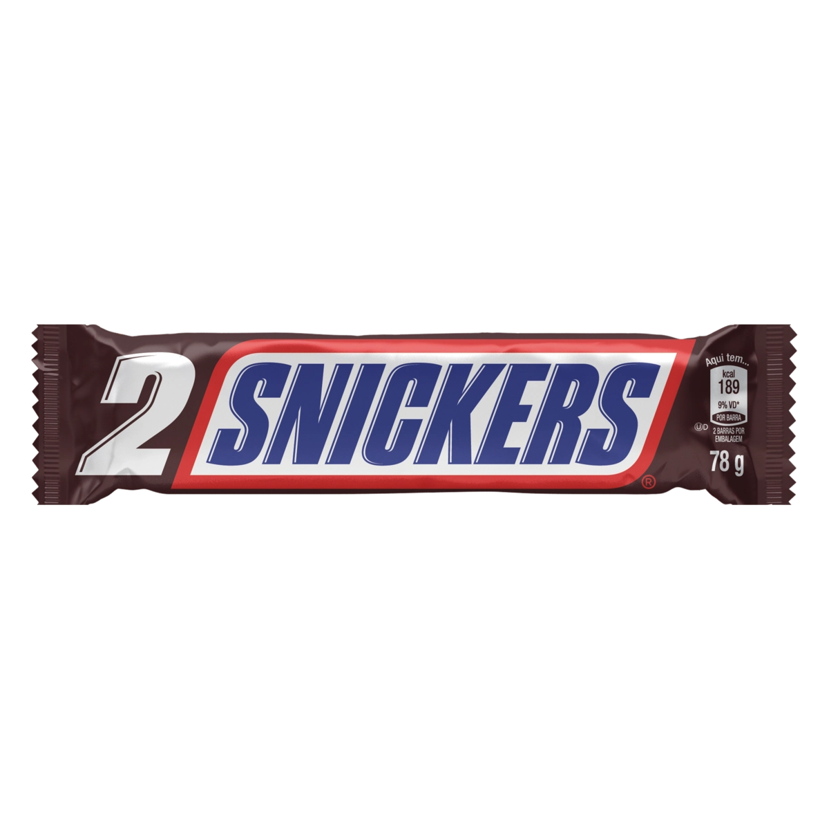 Chocolate Snickers Pacote 78g 2 Unidades
