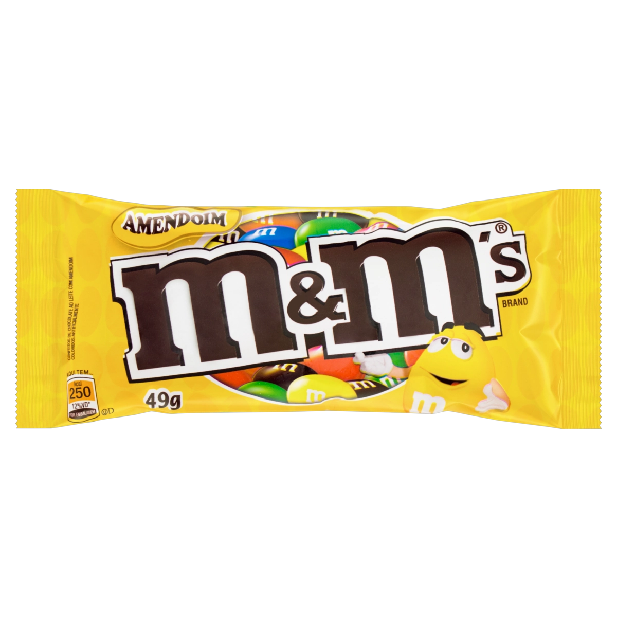Confeito De Chocolate Ao Leite Com Amendoim M Ms Pacote 49g