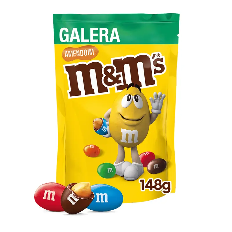 Confeito De Chocolate Ao Leite Com Amendoim M M 132g