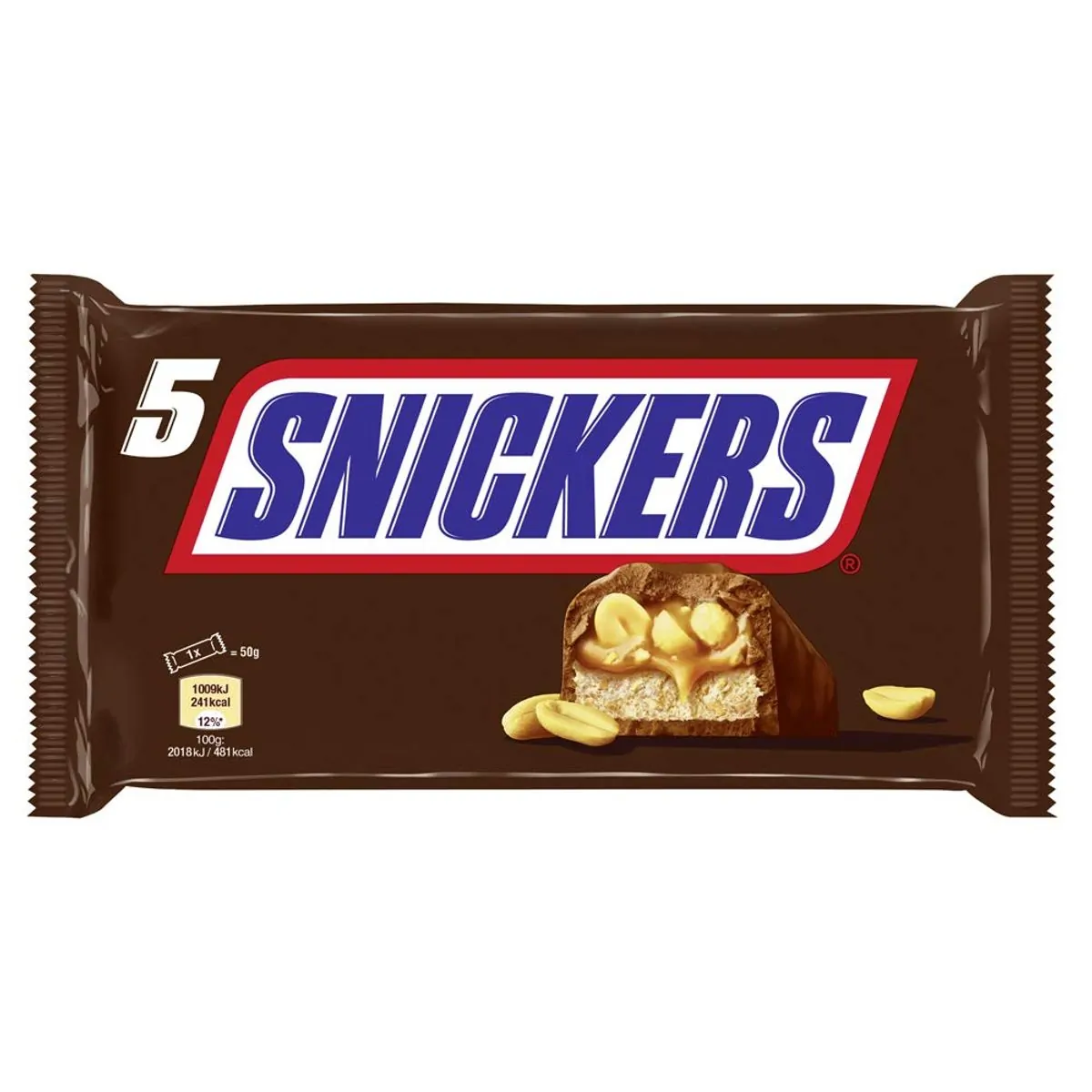 Chocolate Snickers Pacote 225g 5 Unidades Leve Mais Pague Menos