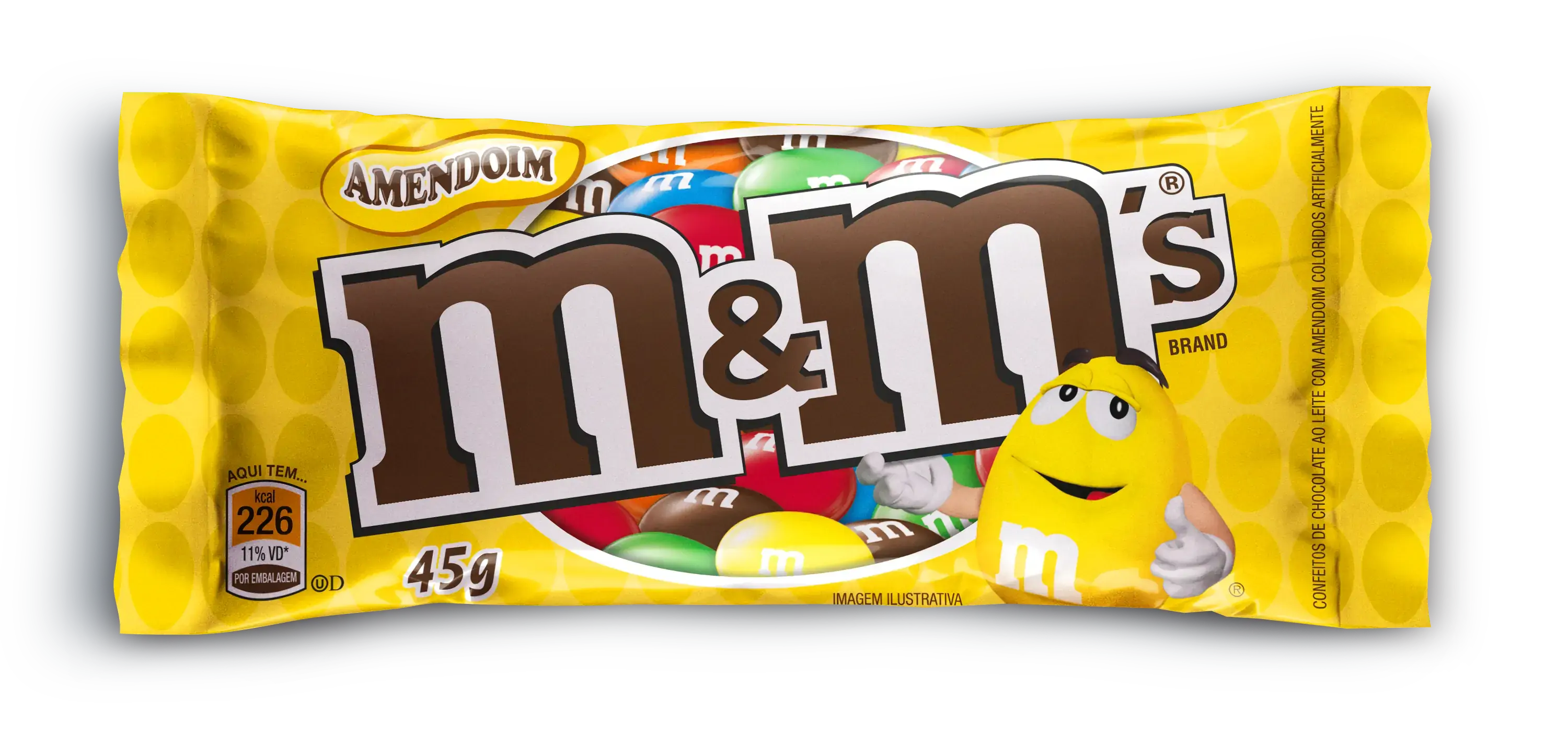 Confeito De Chocolate Ao Leite Com Amendoim M Ms Pacote 45g