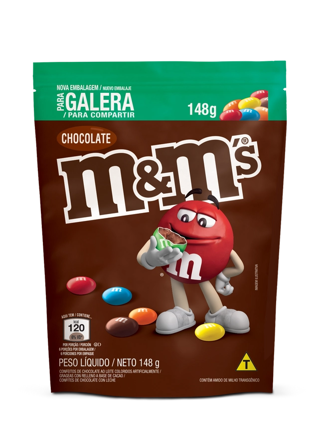 Confeito de Chocolate M&amp;M'S 148g