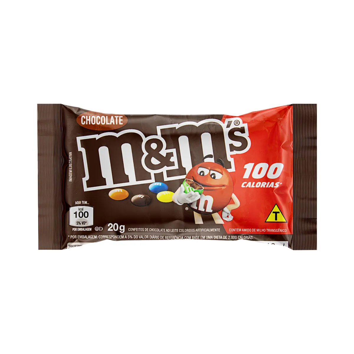 Confeito De Chocolate Ao Leite M Ms Pacote 20g