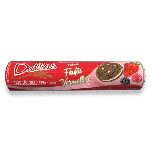Biscoito Recheado Frutas Vermelhas Dallas 120 G