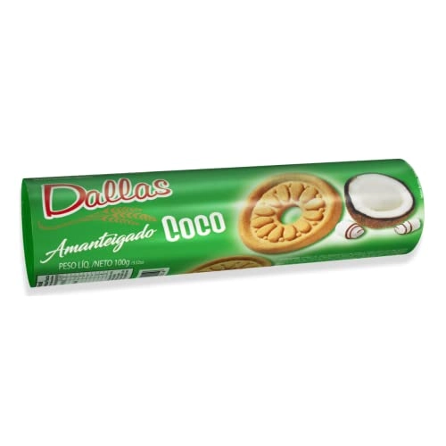 Bisc Amanteigado Dallas Coco 100g