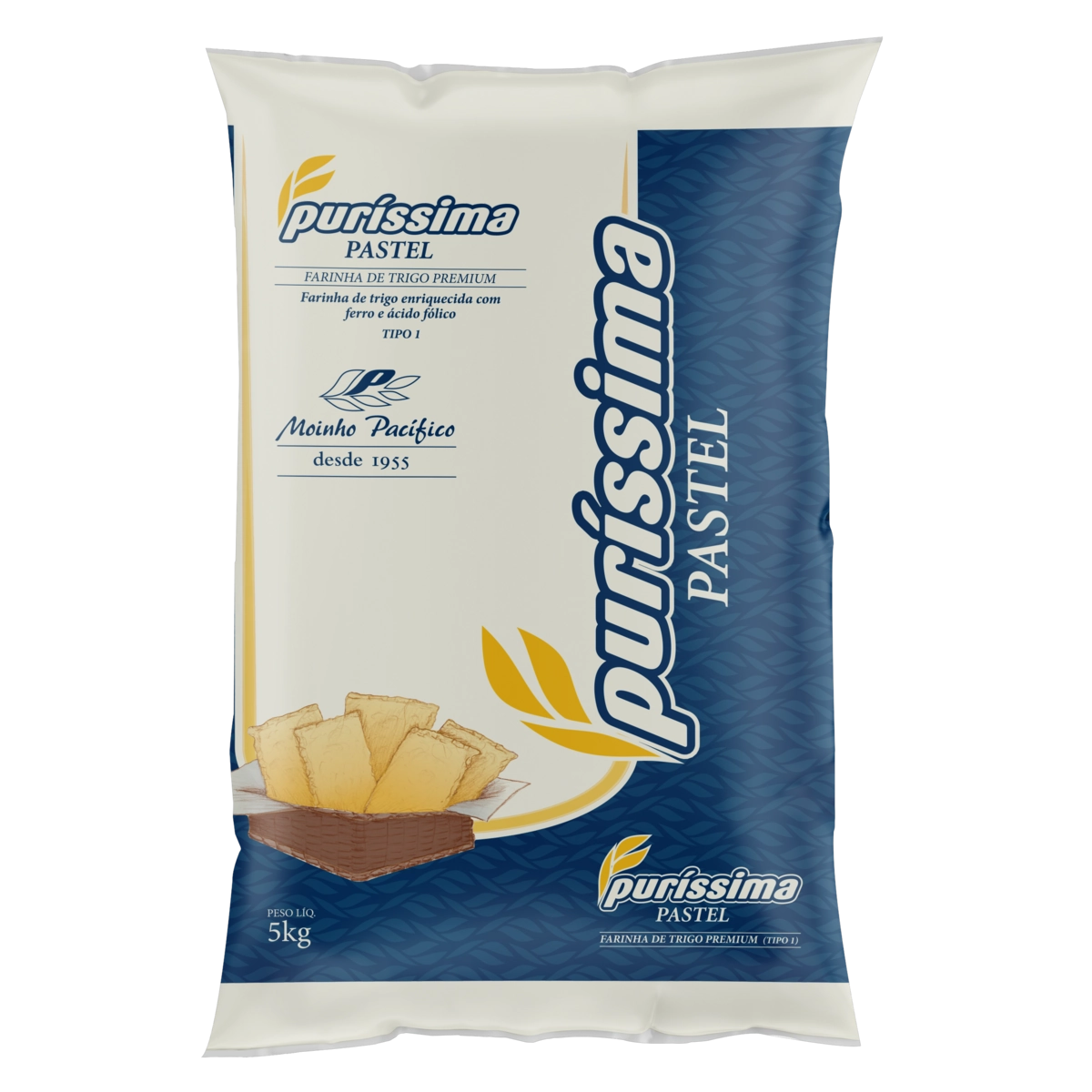 Farinha De Trigo Tipo 1 Para Pastel Puríssima Premium Pacote 5kg