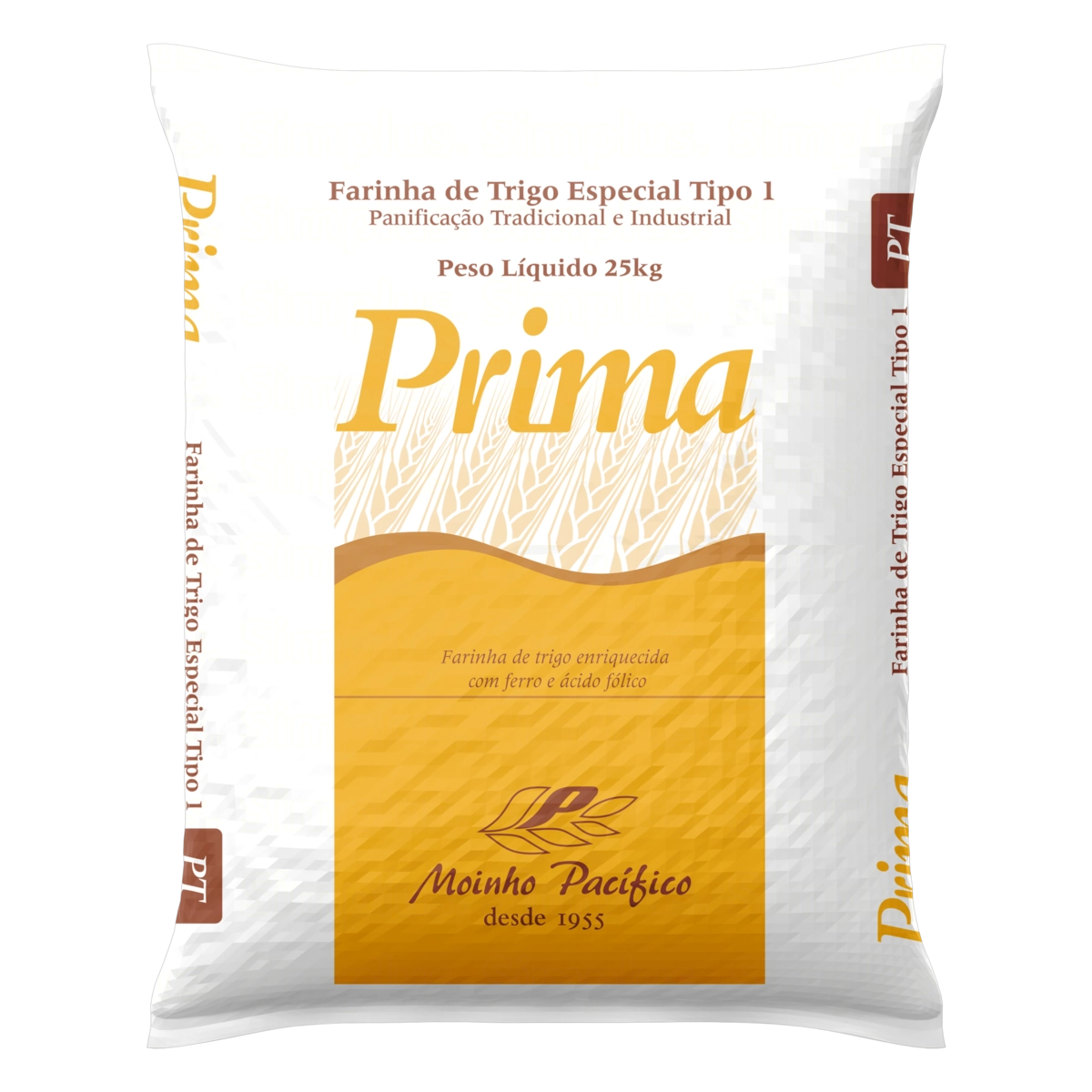 Farinha De Trigo Tipo 1 Para Panificação Prima Saco 25kg
