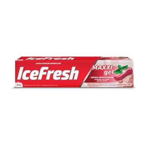 Gel Dental Menthol Red Ice Fresh Over Gel Caixa 90g