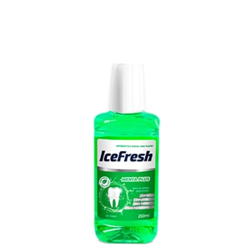 Enxaguante Bucal Antisséptico Menta Plus Ice Fresh Frasco 250ml