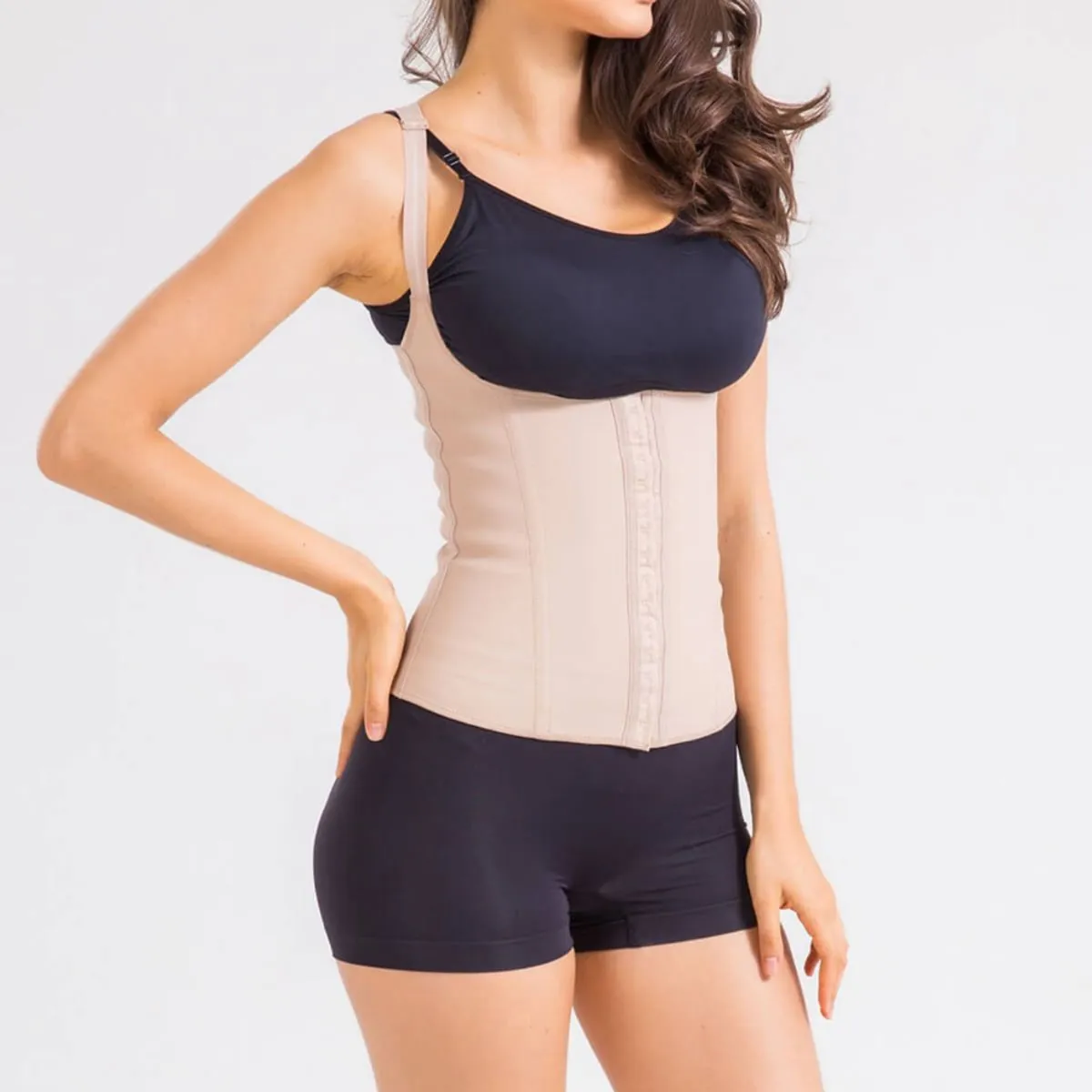 Corselet Cotton Esbelt - Chocolate - Tamanho EG