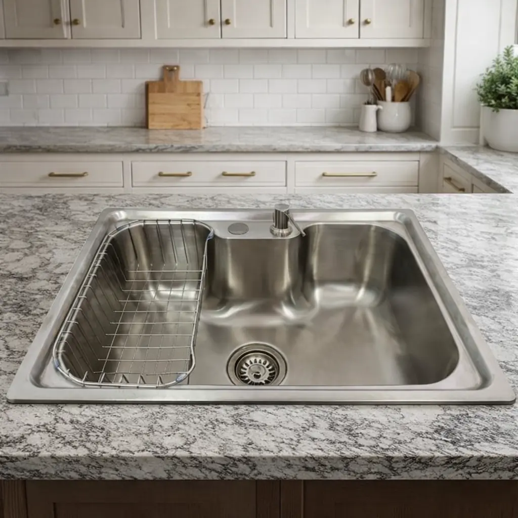 Cuba Cozinha Gourmet Aco Inox 201 Com Acessórios 60X42Cm Inox