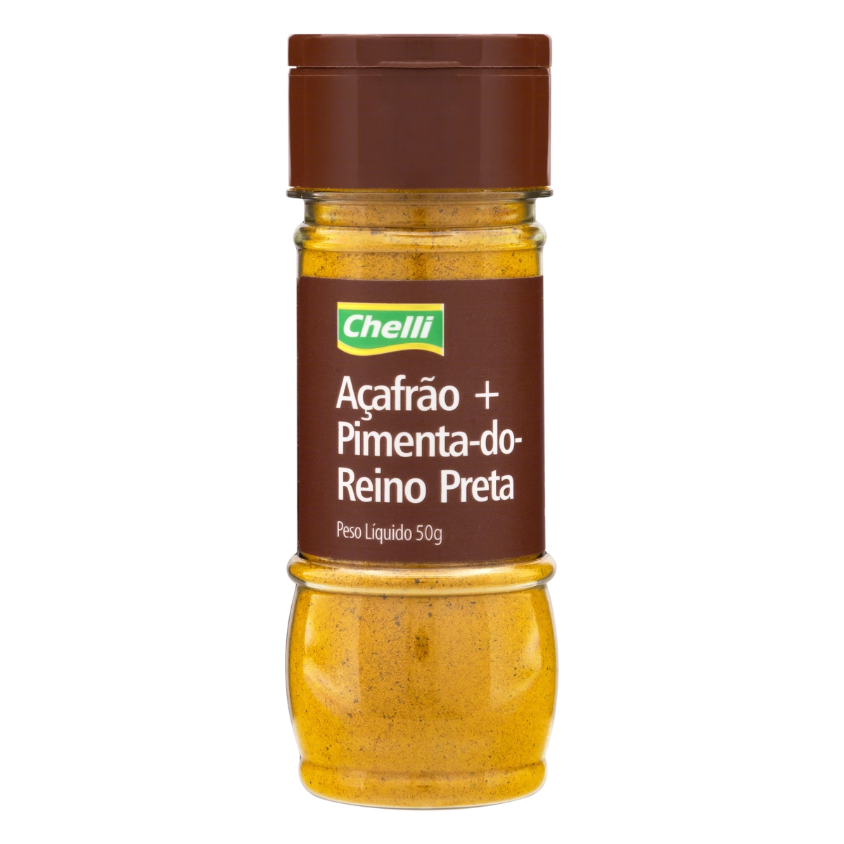 Açafrão Com Pimenta Do Reino Preta Chelli Frasco 50g