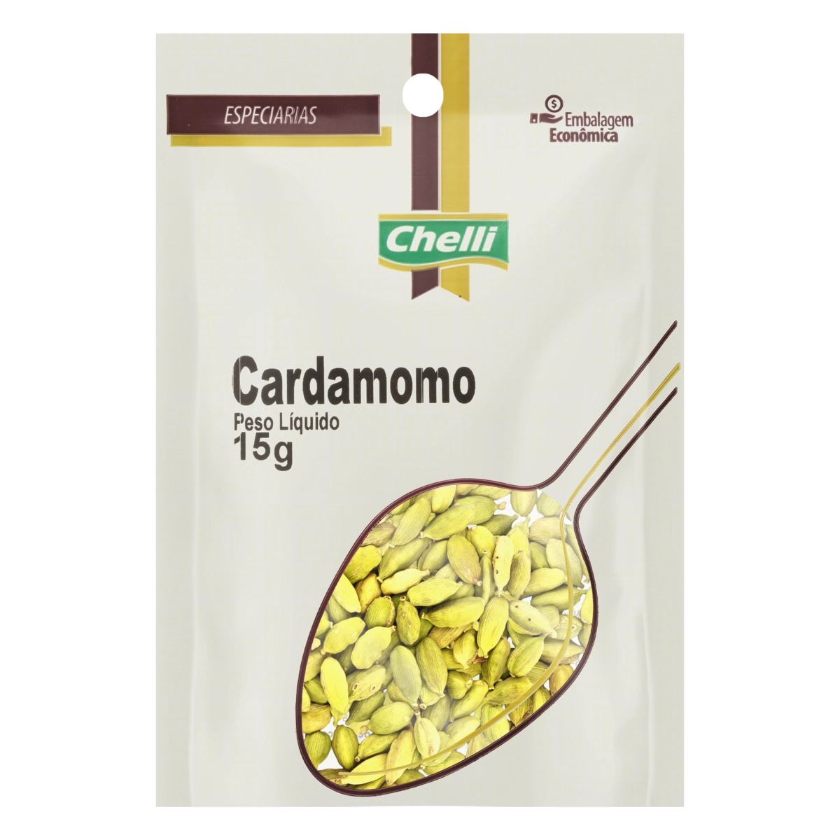 Cardamomo Chelli Pacote 15g Embalagem Econômica