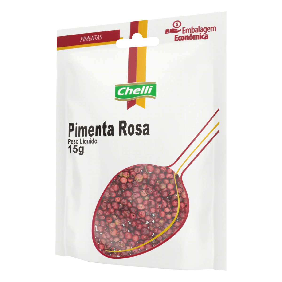 Pimenta Rosa Chelli Pacote 15g Embalagem Econômica