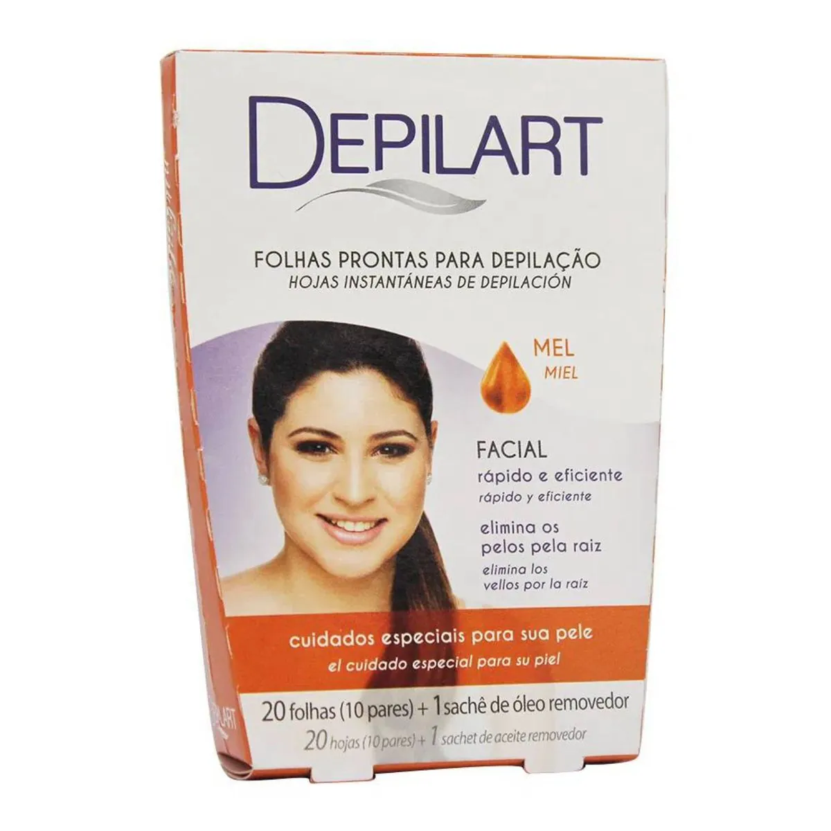 Cera Fria Depilart Mel 20 Folhas Caixa