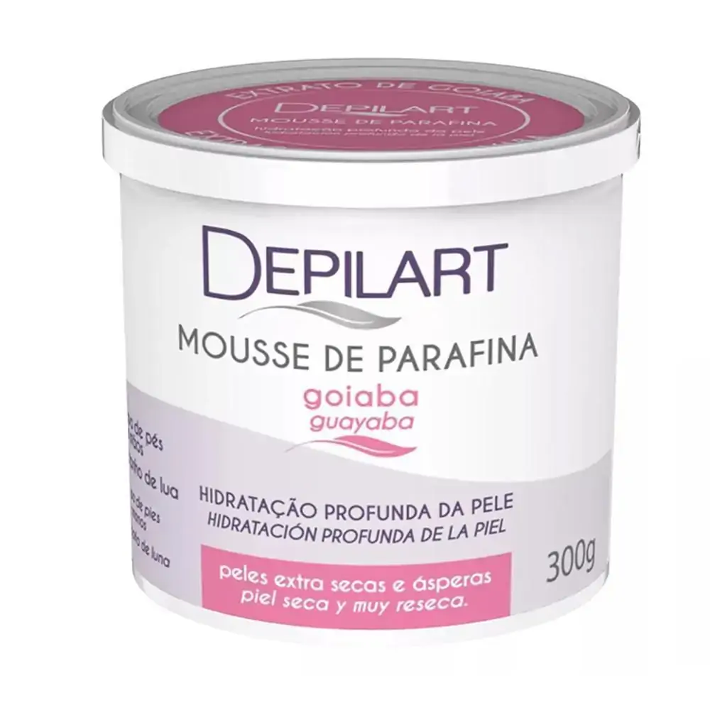 Depilart Mousse Parafina 300g Extrato De Goiaba
