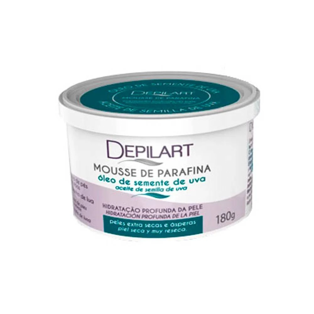 Depilart Mousse Parafina 180g Oleo Semente De Uva