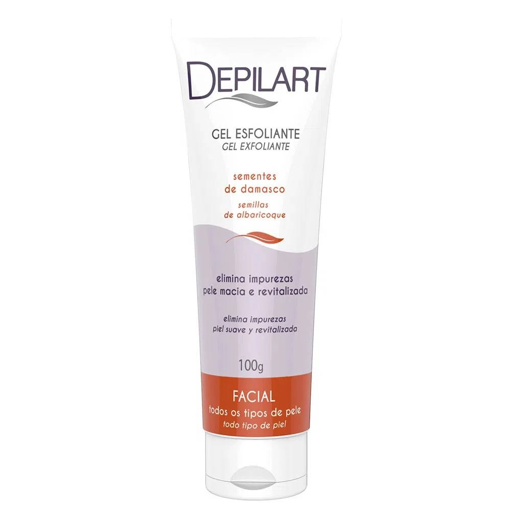 Depilart Gel Esfoliante Fac Semente Damasco 100g