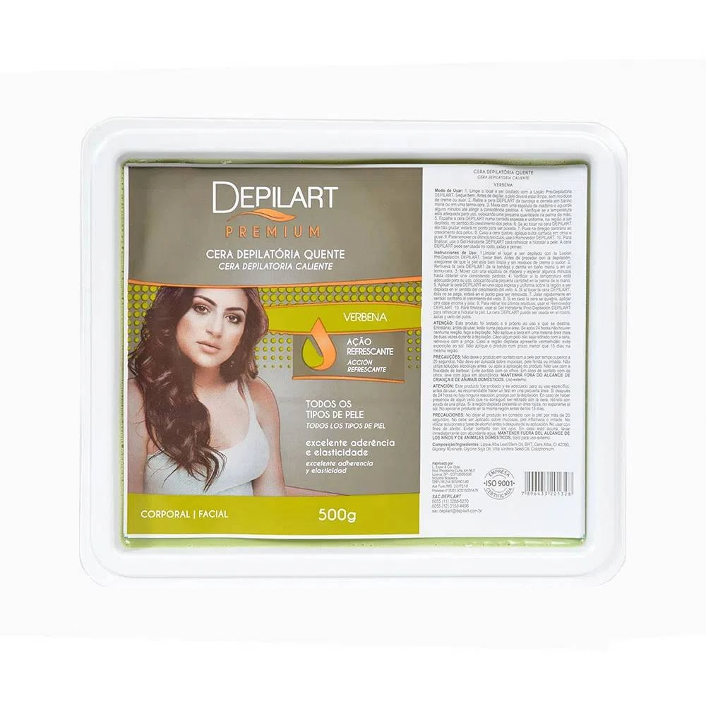 Cera Depilatoria Depilart Quente Premium Verbena 500g