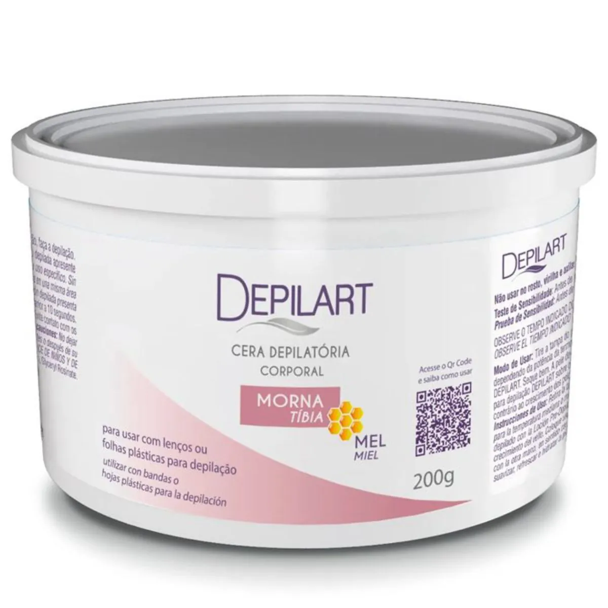 Cera Depilatoria Morna Depilart 200g Mel