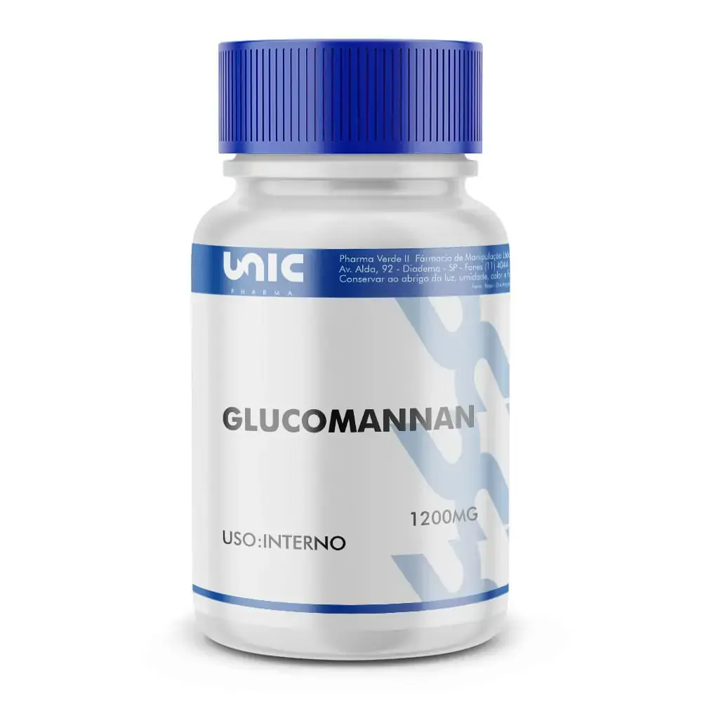 Glucomannan 1200mg - 60 Cápsulas