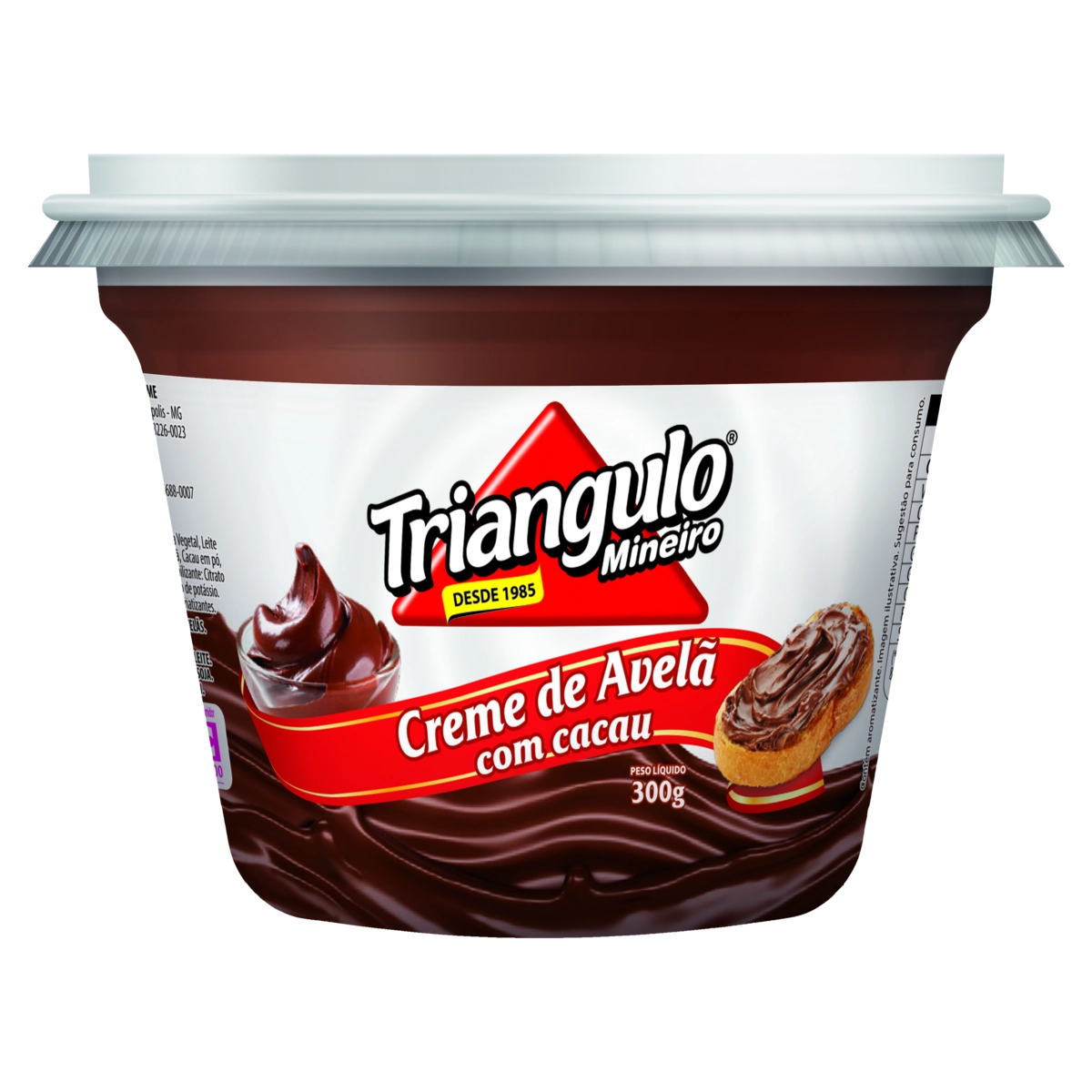 Creme De Avelã Com Cacau Triangulo Mineiro Pote 300g