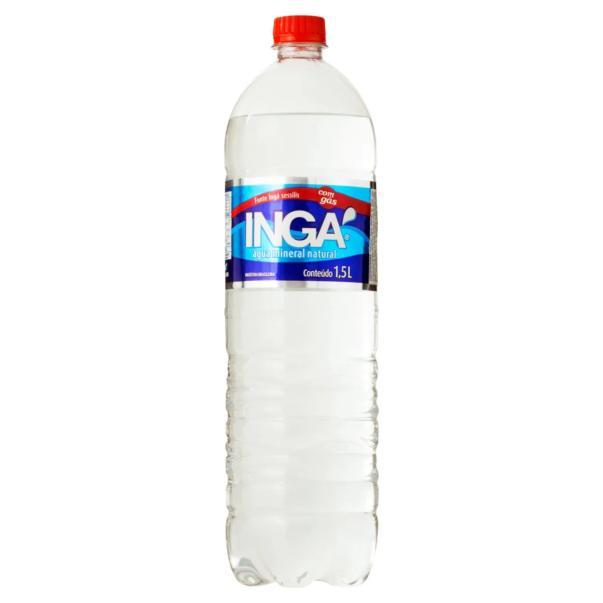 água Mineral Natural Com Gás Ingá Garrafa 1,5l