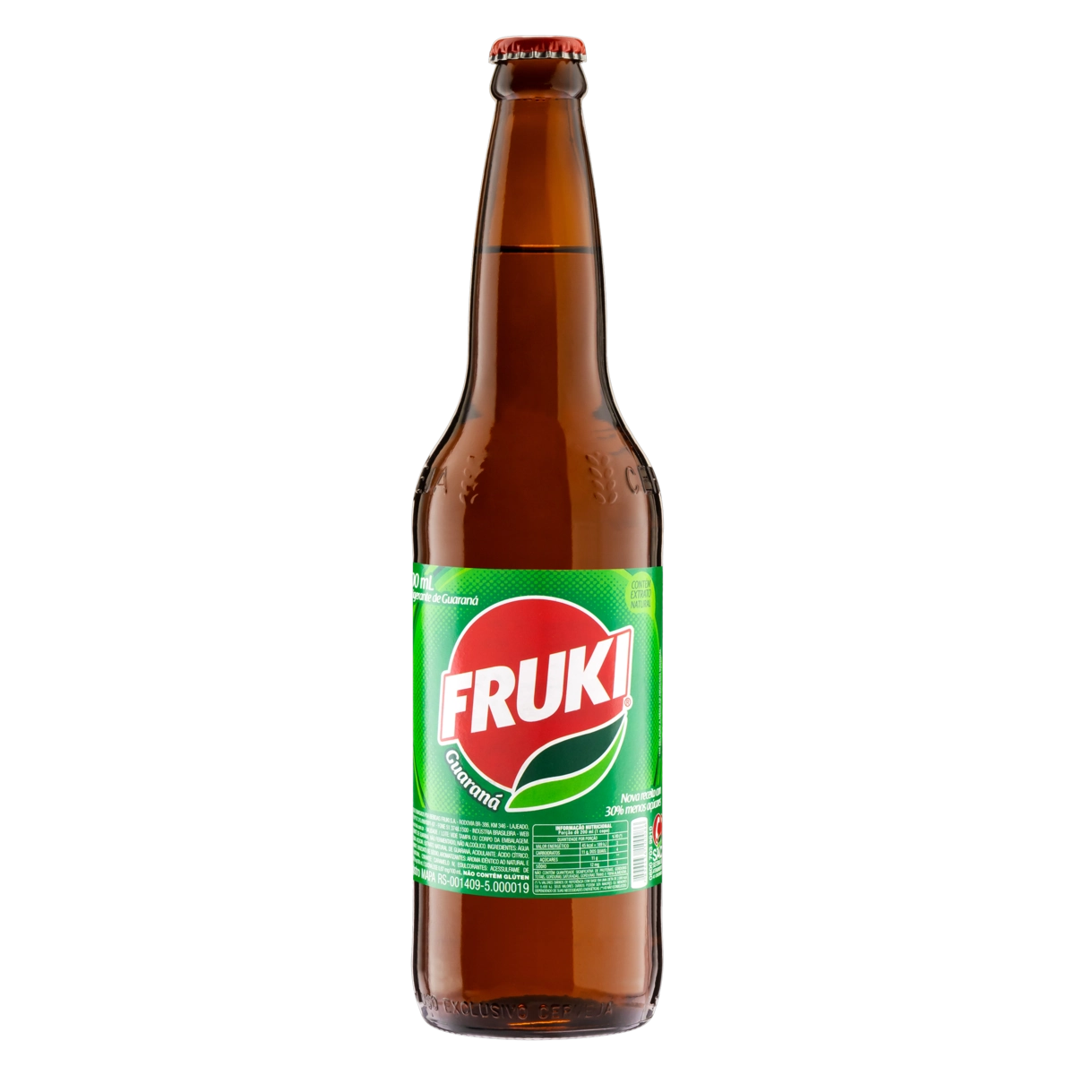 Refrigerante Guaraná Fruki Vidro 600ml