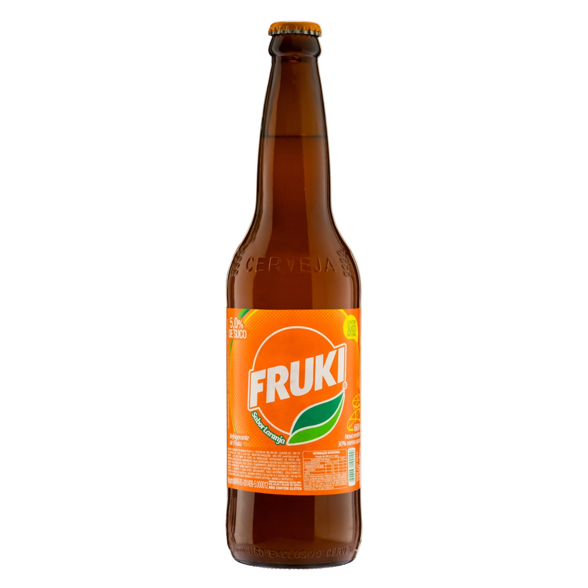 Refrigerante Laranja Fruki Vidro 600ml