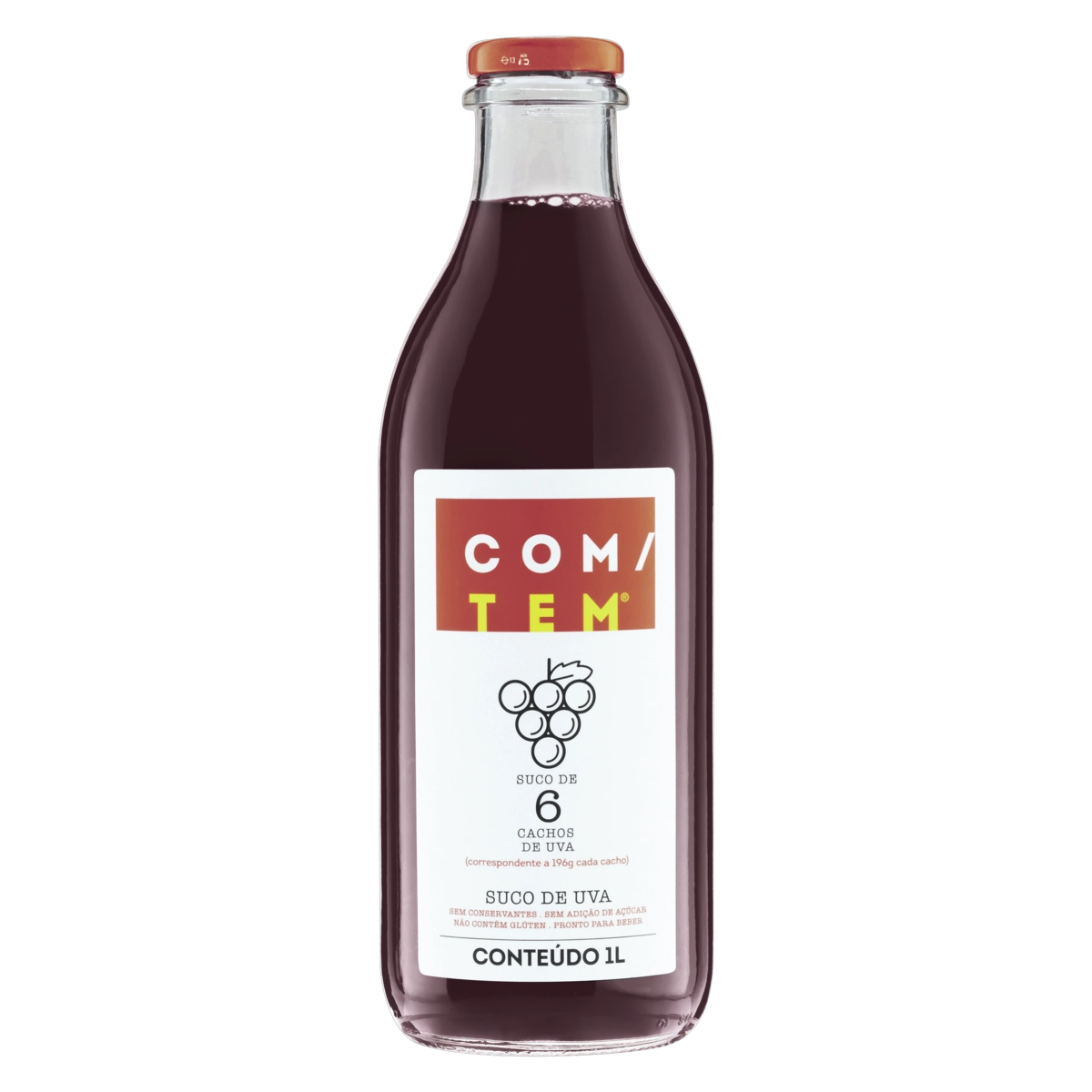 Suco Uva Com/tem Garrafa 1l