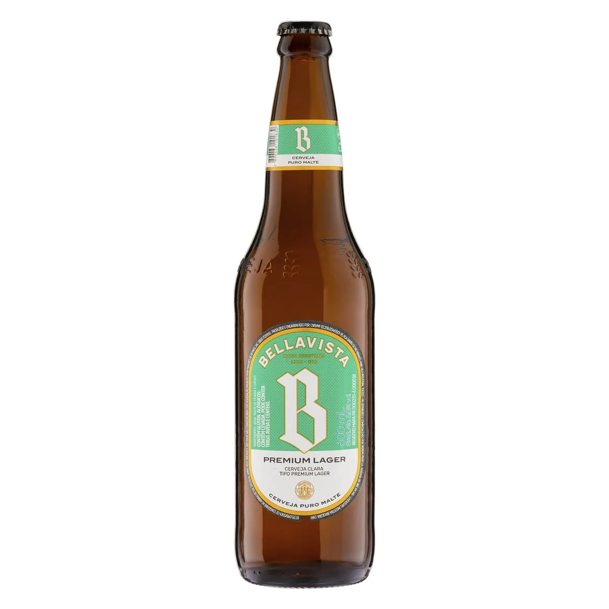 Cerveja Bella Vista Puro Malte Premium Lager 600ml