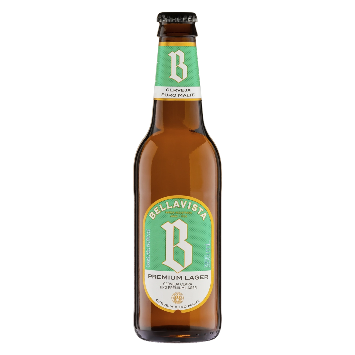 Cerveja Lager Premium Puro Malte Bellavista Garrafa 355ml