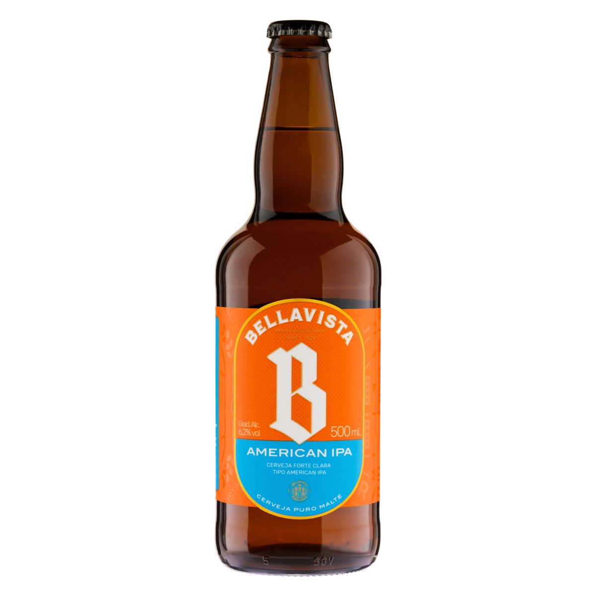 Cerveja American Ipa Puro Malte Bellavista Garrafa 500ml