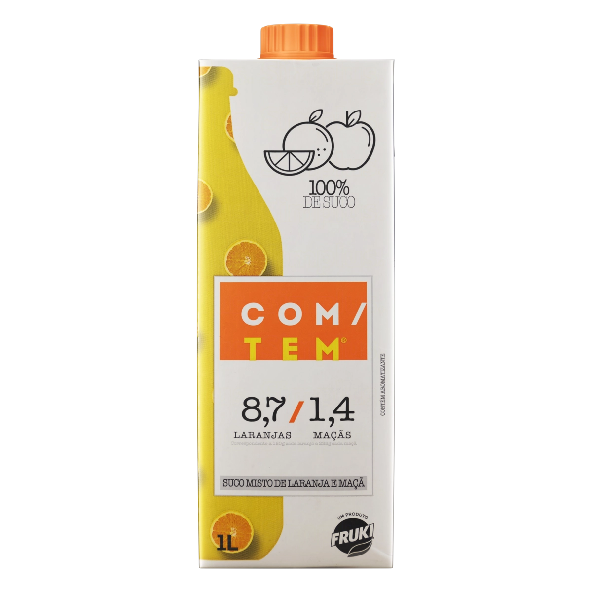 Suco Laranja E Maçã Com/tem Caixa 1l