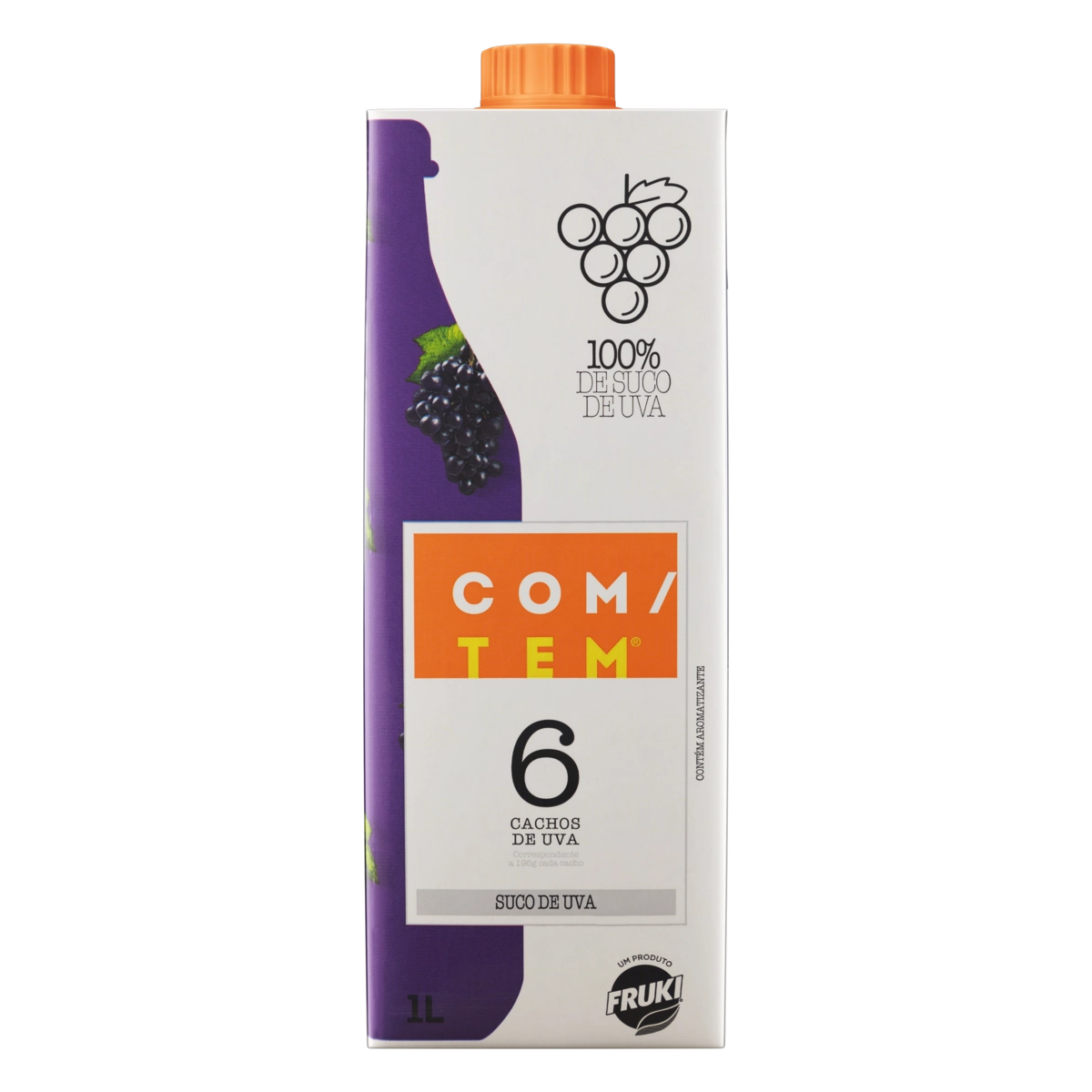 Suco Uva Com/tem Caixa 1l