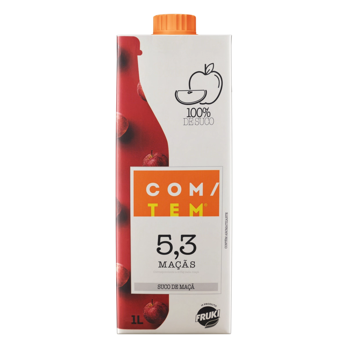Suco Maçã Com/tem Caixa 1l