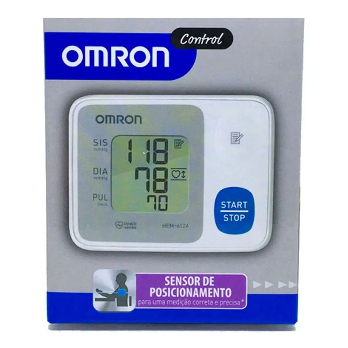 Aparelho de Pressão Arterial de Pulso Omron Control HEM-6124 1 Unidade