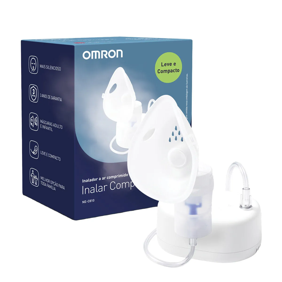 Inalador Omron Inalar Compact Ns C 810 Bivolt