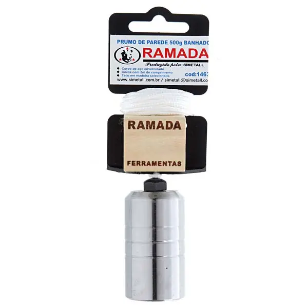 Prumo De Parede Banhado N°4 Ramada