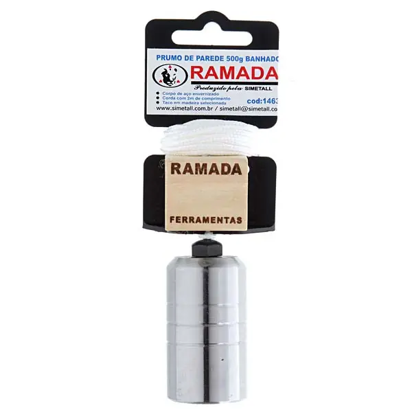 Prumo Parede 1465 Aço Banhado 1000g Simetall