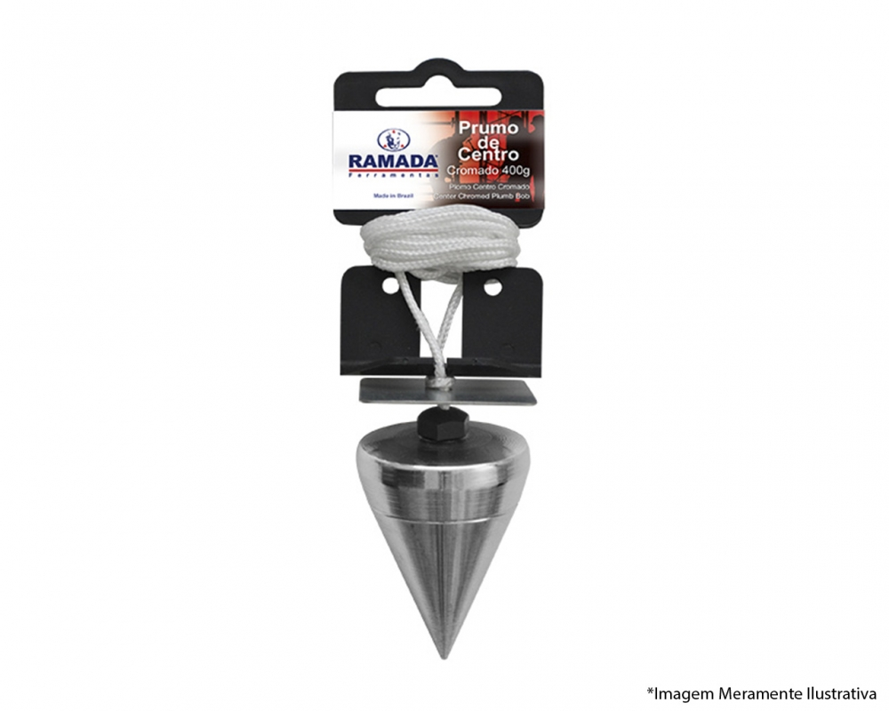 Prumo Centro Ramada Cromado 300g 1682