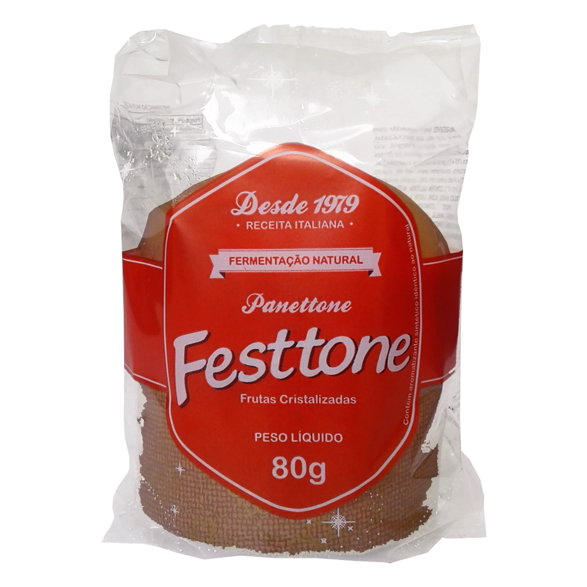 Panettone Com Frutas Cristalizadas Festtone Pacote 80g
