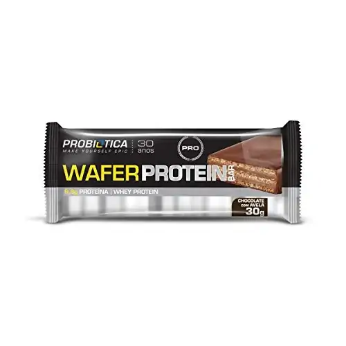 Wafer Protein Bar Baunilha 30g Novo Probiotica