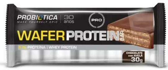 Wafer Protein Bar Cx C/12 Chocolate Probiotica . .